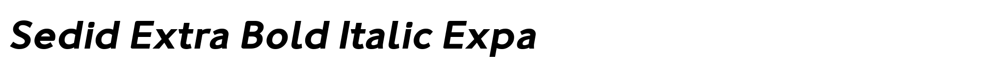 Sedid Extra Bold Italic Expa image